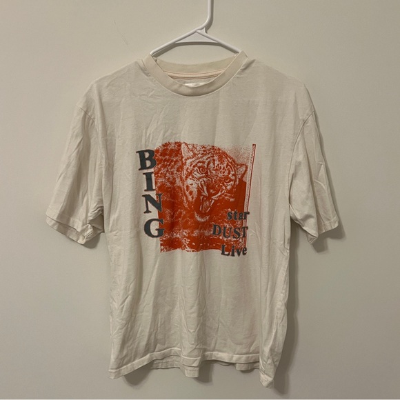 Anine Bing Tops - Anine Bing Tiger Stardust Graphic Tee
